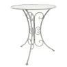 Table ronde en métal
