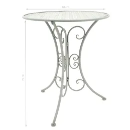 Table ronde en métal