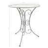Table ronde en métal