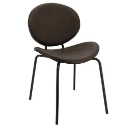 Chaise design en polyuréthane et métal