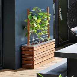 Bac à fleurs 110 litres Lign Z avec treillis