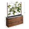 Bac à fleurs 110 litres Lign Z avec treillis