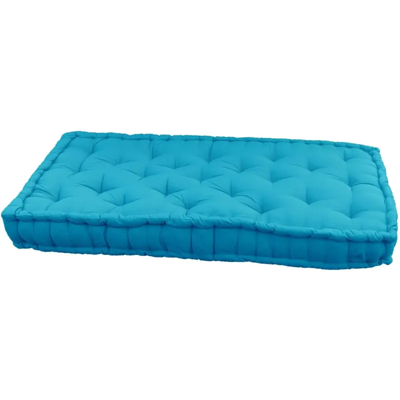 Coussin de palette en coton coloré 120 x 60 cm