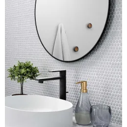 Miroir rond en métal 86 cm Hubba
