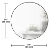 Miroir rond en métal 86 cm Hubba
