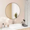 Miroir rond en métal 86 cm Hubba