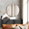 Miroir rond en métal 86 cm Hubba