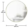 Miroir rond en métal 86 cm Hubba