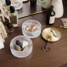 Boîte à bijoux verre couvercle laiton Tesora