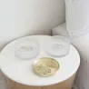 Boîte à bijoux verre couvercle laiton Tesora