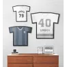 Cadre maillot de sport collector
