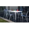 Chaise aluminium textilène Linea (Lot de 2)