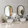 Miroir ovale 45,7 x 61 cm Hub