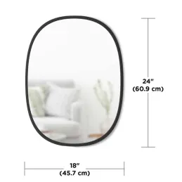 Miroir ovale 45,7 x 61 cm Hub