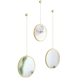 Miroirs ronds suspendus Dima (Lot de 3)