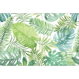 Tapis intérieur extérieur feuilles en vinyle