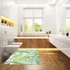 Tapis intérieur extérieur feuilles en vinyle