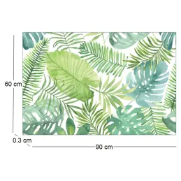 Tapis intérieur extérieur feuilles en vinyle