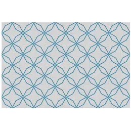 Tapis intérieur extérieur rosace 60 x 90 cm