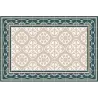 Tapis intérieur carreaux de ciment effet rosaces