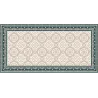 Tapis intérieur carreaux de ciment effet rosaces