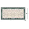 Tapis intérieur carreaux de ciment effet rosaces