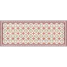 Tapis intérieur carreaux de ciment losanges 70 x 180 cm