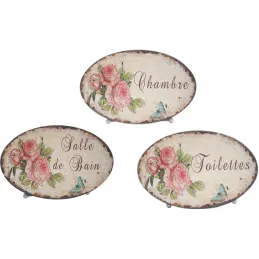 Plaque de portes pour la maison Roses (Lot de 3)