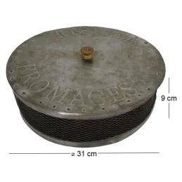 Boîte à fromages en tôle zinguée