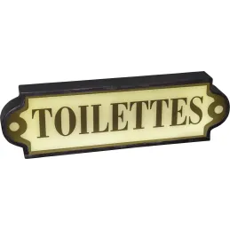 Enseigne lumineuse Toilettes 43 cm