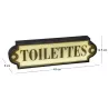 Enseigne lumineuse Toilettes 43 cm