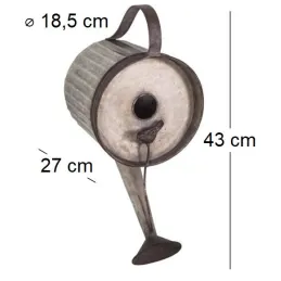 Nichoir en acier galvanisé Arrosoir 43 cm