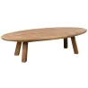Table basse ovale en pin recyclé Rewood
