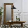 Table basse ovale en pin recyclé Rewood