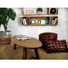 Table basse ovale en pin recyclé Rewood