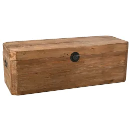 Coffre en pin et métal Rewood