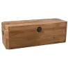 Coffre en pin et métal Rewood