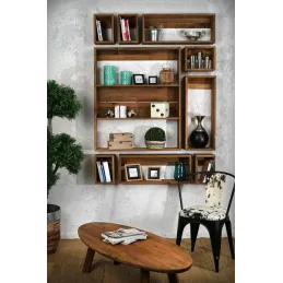 Étagères murales en pin recyclé Rewood
