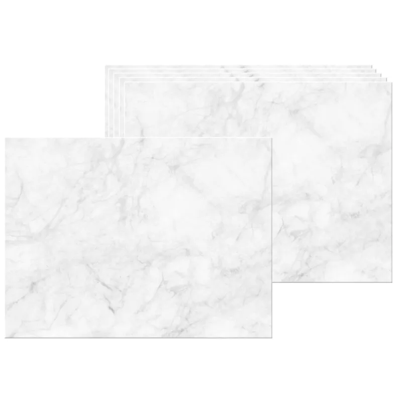 Set de table en vinyle Marbre blanc
