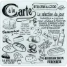 Planche à fromages avec support + 3 ustensiles aimantés