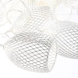 Guirlande lumineuse 10 cages argentées