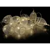 Guirlande lumineuse 10 cages argentées