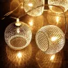 Guirlande lumineuse 10 cages argentées