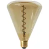 Ampoule pyramide LED ambré 19 cm