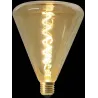 Ampoule pyramide LED ambré 19 cm