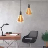 Ampoule pyramide LED ambré 19 cm