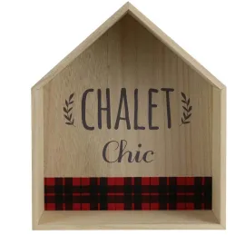 Etagère en bois maison chalet chic 30 cm