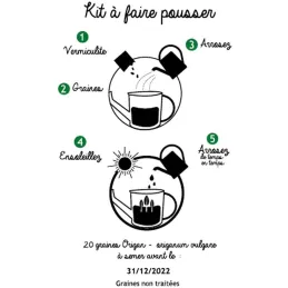 Graines à planter aromates avec arrosoirs (Lot de 2)