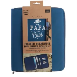 Housse avec organisateur pour tablette Papa en or