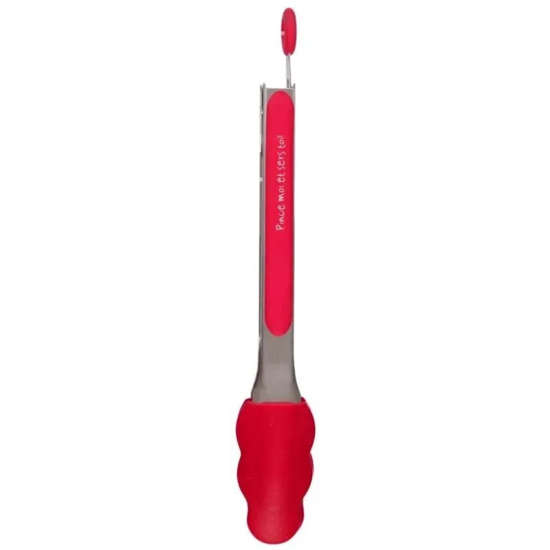 Pince de cuisine en silicone coloré